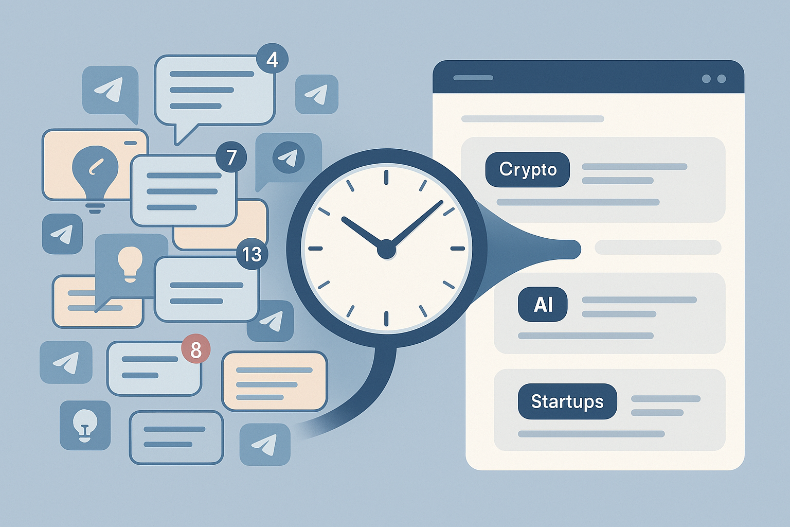 TeleAgent AI filtering Telegram messages by topic and saving time